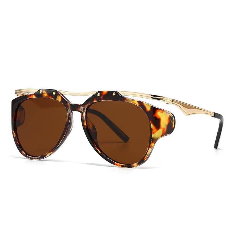 European American Street Photography Sunglasses Geometric Metal Frame Fashion Ins Popular Model Cross Border Hot Sale SKY BLUE