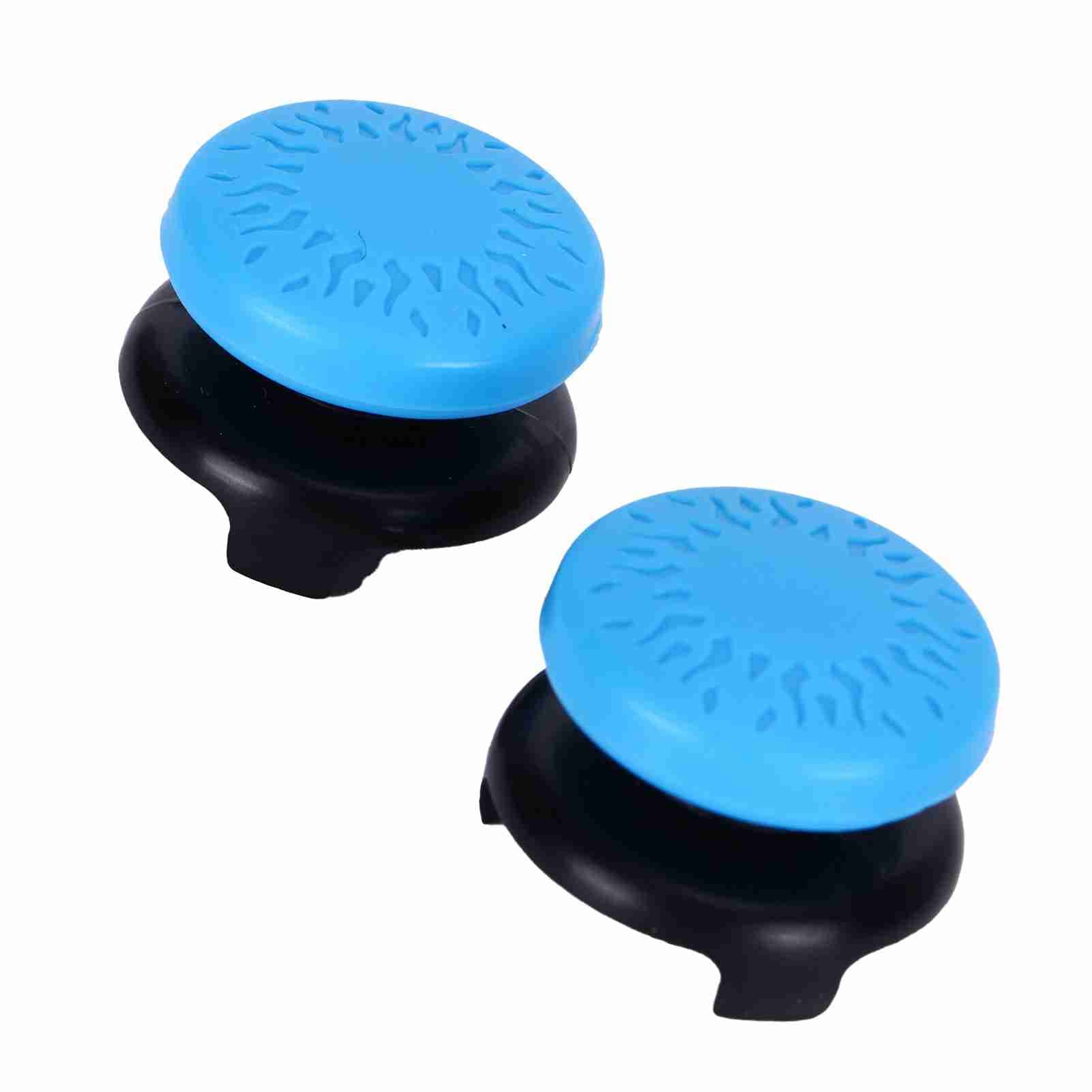 2Pcs Thumbstick Soft Silicone Cover Grip Stick Joystick Controller Gamepad Key Cap for PS5Blue