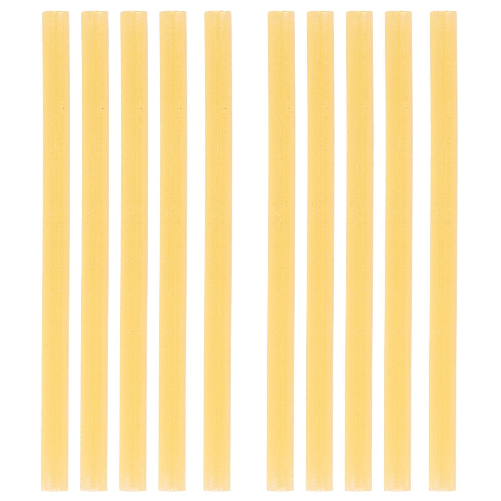 10Pcs Hot Melt Glue Stick 11x200mm Strong Adhesion High Strength Glue Adhesive Sticks for Glue Guns yellow