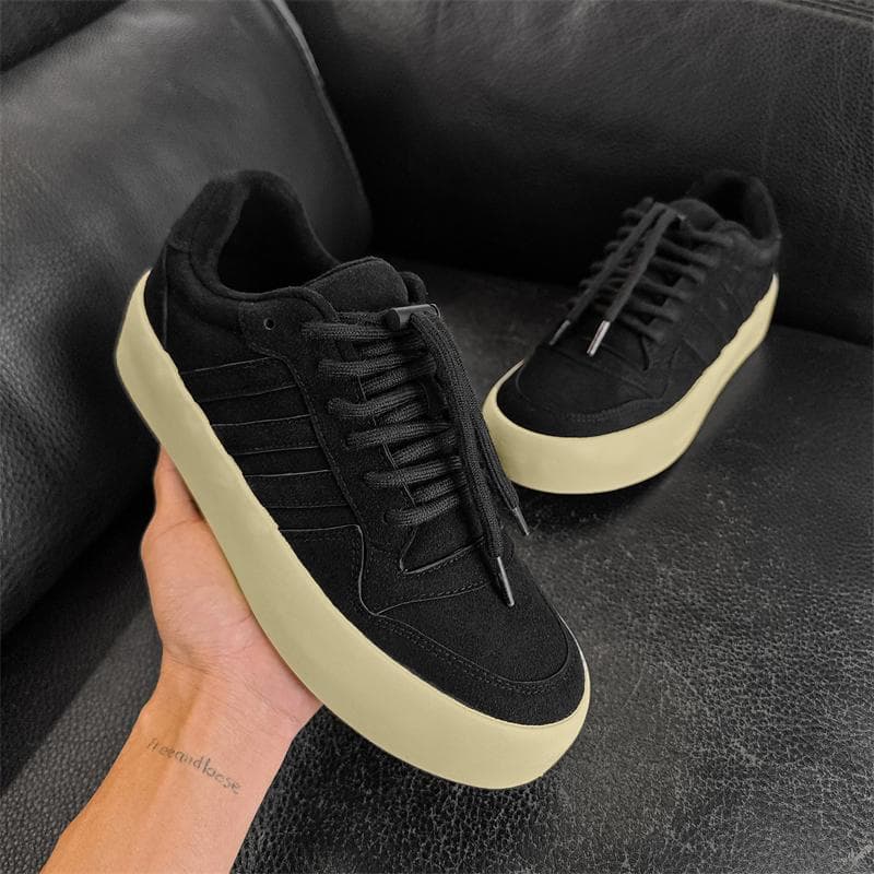 Fashion Trendy Unisex Sneakers Breathable Lightweight Soft Running Shoes Original Casual Tennis Couple Walking Nubuck Shoes 39