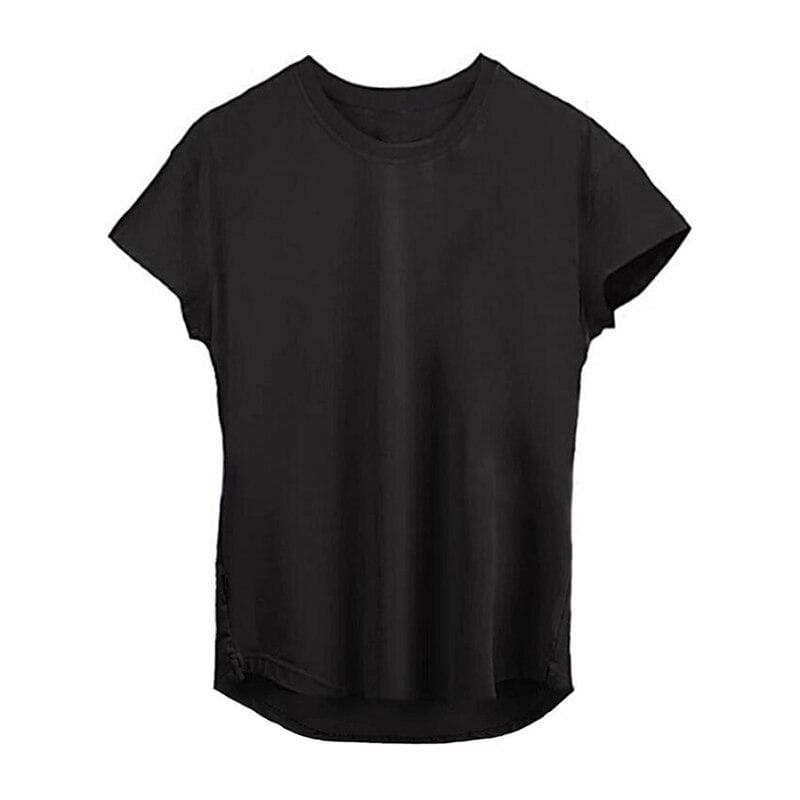 Muscleguys Men’s Fashion Print Slim Fit Tees Shirt Cotton Fitness Clothing O-neck Short Sleeve Tops Men Gym Bodybuilding Muscleguy T-shirt M black