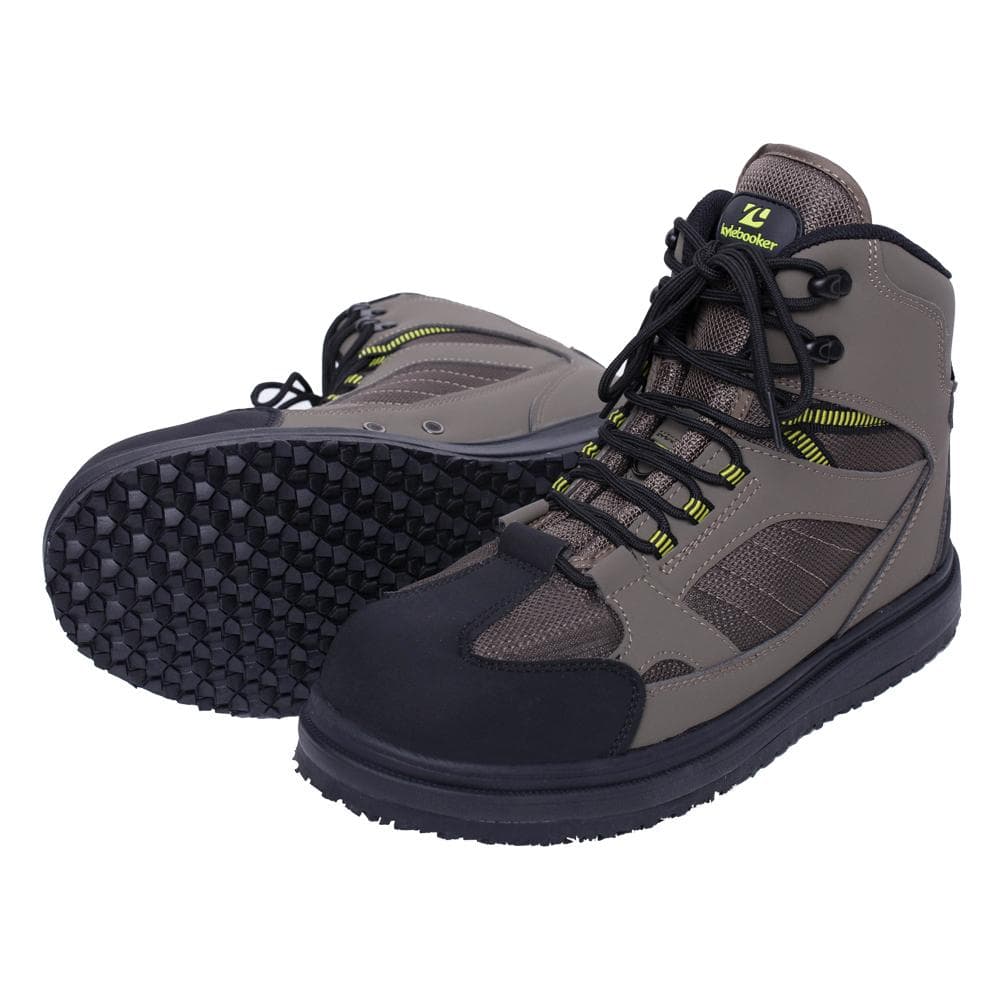 Kylebooker Fly Fishing Rubber Sole Wading Boots Waders Shoes WB002 45 grey