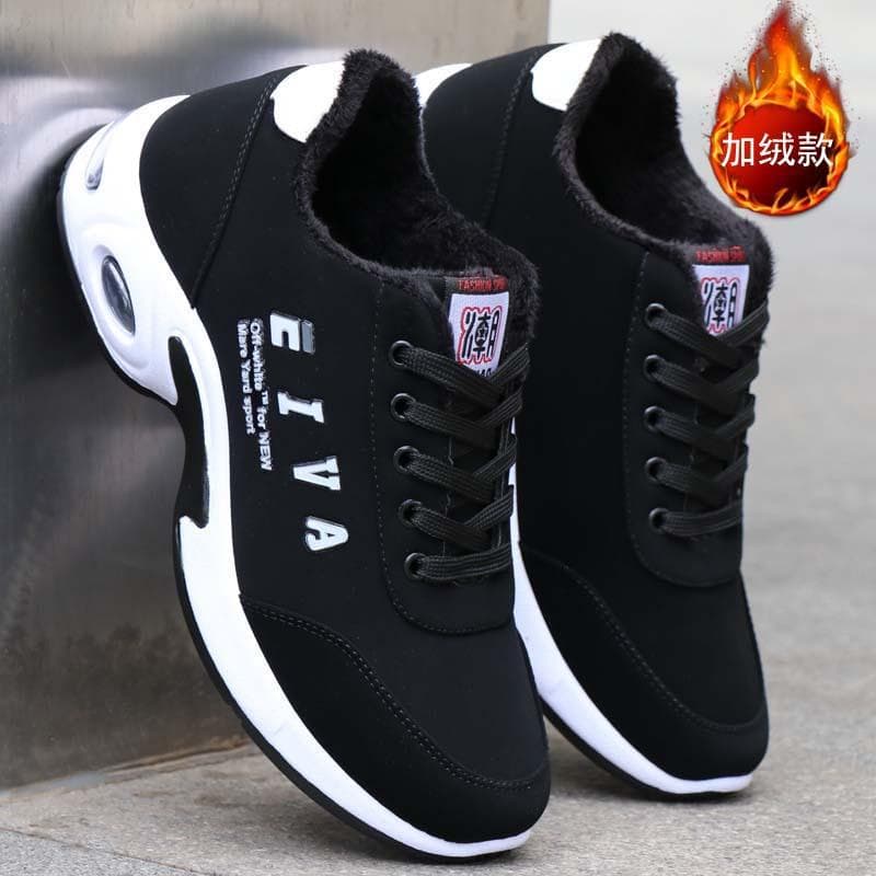 Sports Shoes Men's Shoes Autumn and Winter Leather Shoes Nubuck Leather Men's Casual Running Shoes 43