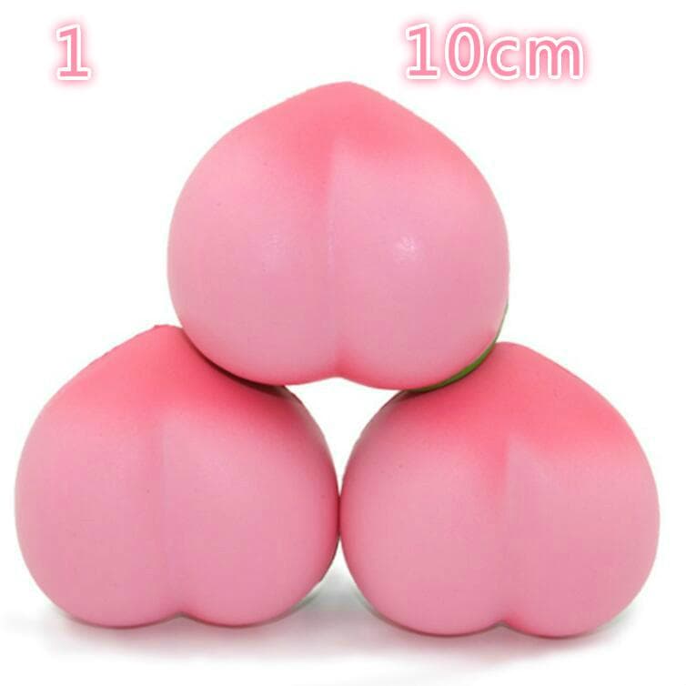 Peach toy pendant anti stress 10cm soft cream scented slow rising kids 1