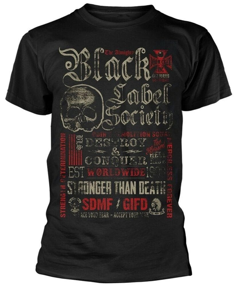 Black Label Society Destroy Conquer T-Shirt L