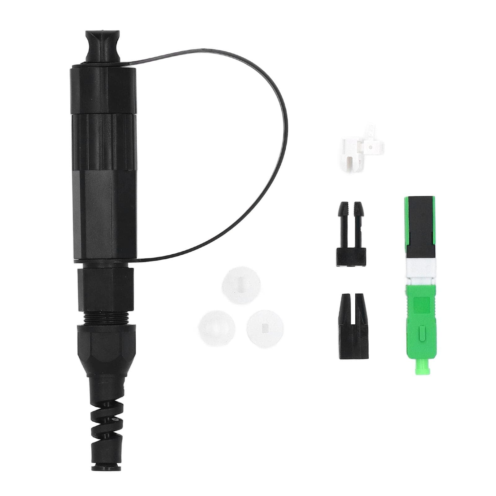 2 Set Fiber Optical Coupler Portable PEI Mini Fast SC Optic Fiber Connector for Data Center