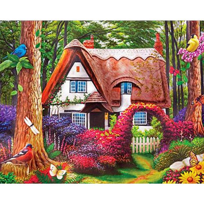 Diamond Embroidery 5D DIY Diamond Painting Full Round Drill House Embroidery Cross Stitch 20X30CM