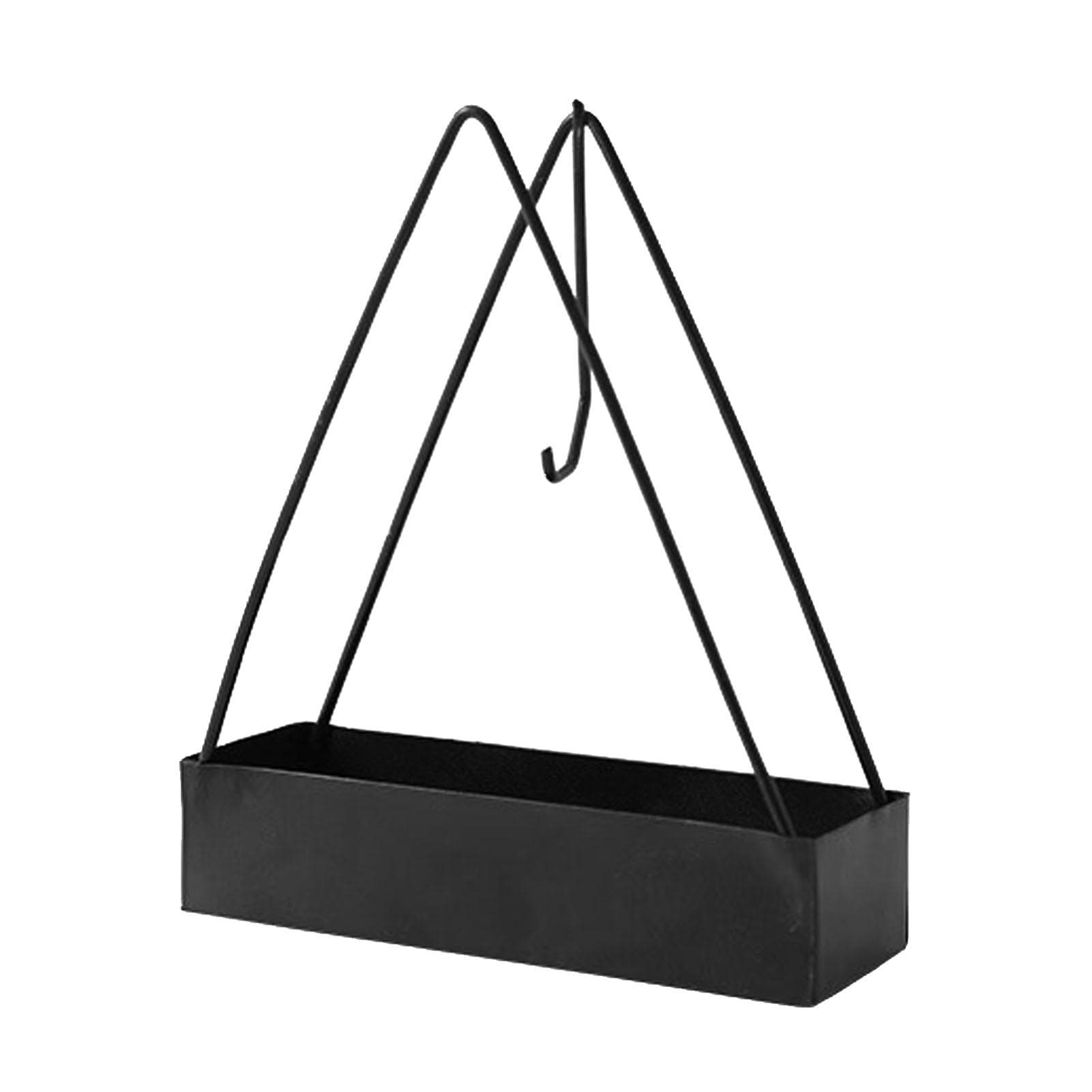 Metal Triangular Coil Holder Thicken Iron Widened Base Prevent Scald Space Saving Hanging Coil black