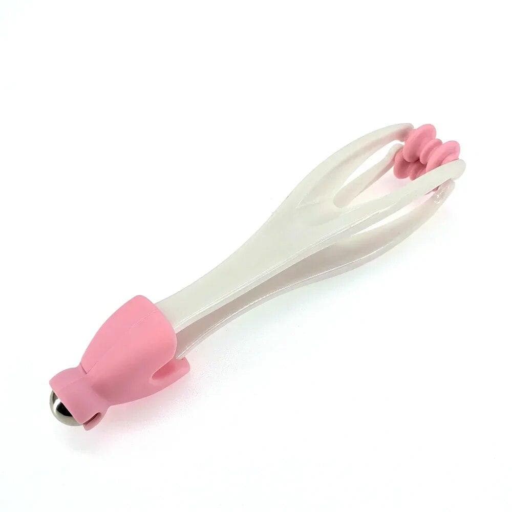 Hand Acupuncture Points Finger Joint Massager Rollers Handheld Massager Relaxation Health Care Massage Tool pink