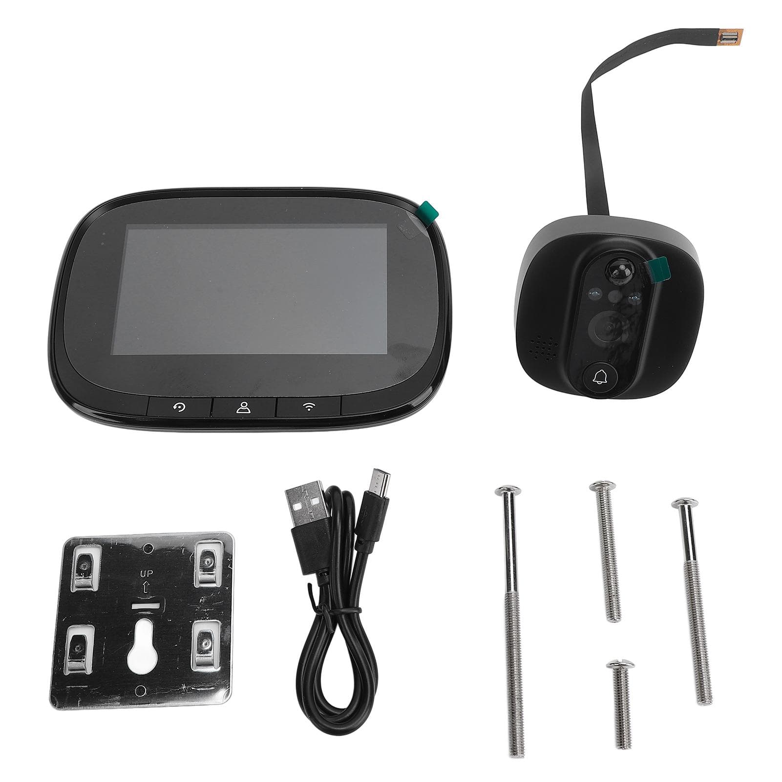 4.3in Peephole Camera 1080P 150 Degrees Wide Angle PIR Motion Detection Night Vision for Tuya APP