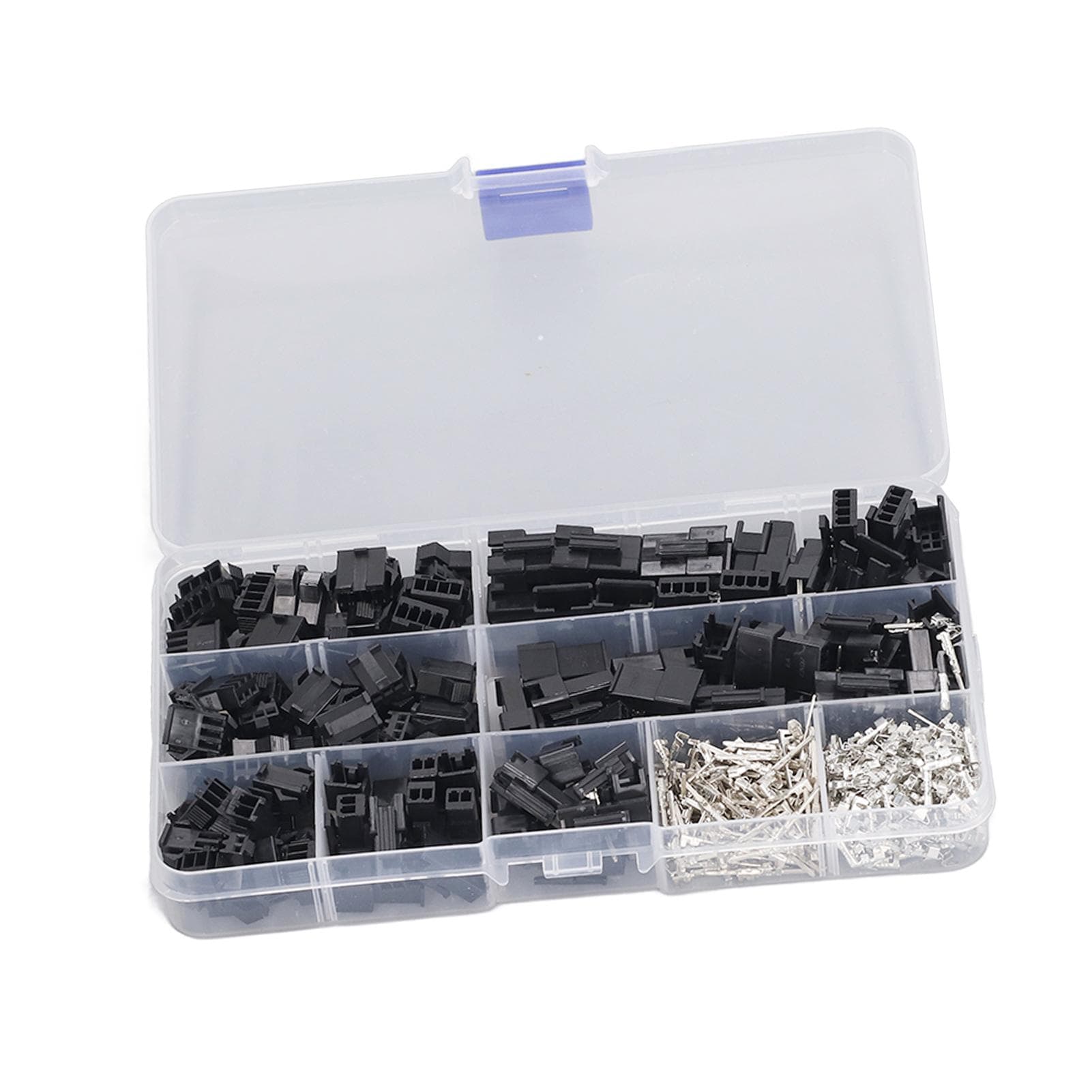480Pcs Male Female Crimp Pin Terminal Kit Jumper Wire Header Housing Connector 2.54mm Pitch 2 3 4P