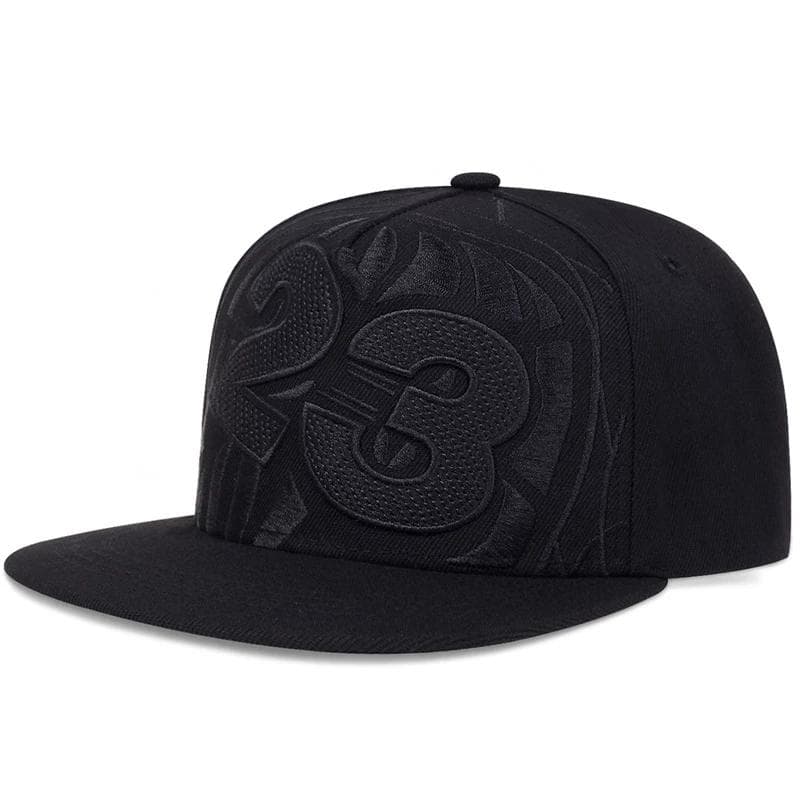 23 Hip Hop Basketball Cap snapback Hat For men women adult outdoor casual Baseball Caps adjustable Trucker Hats black
