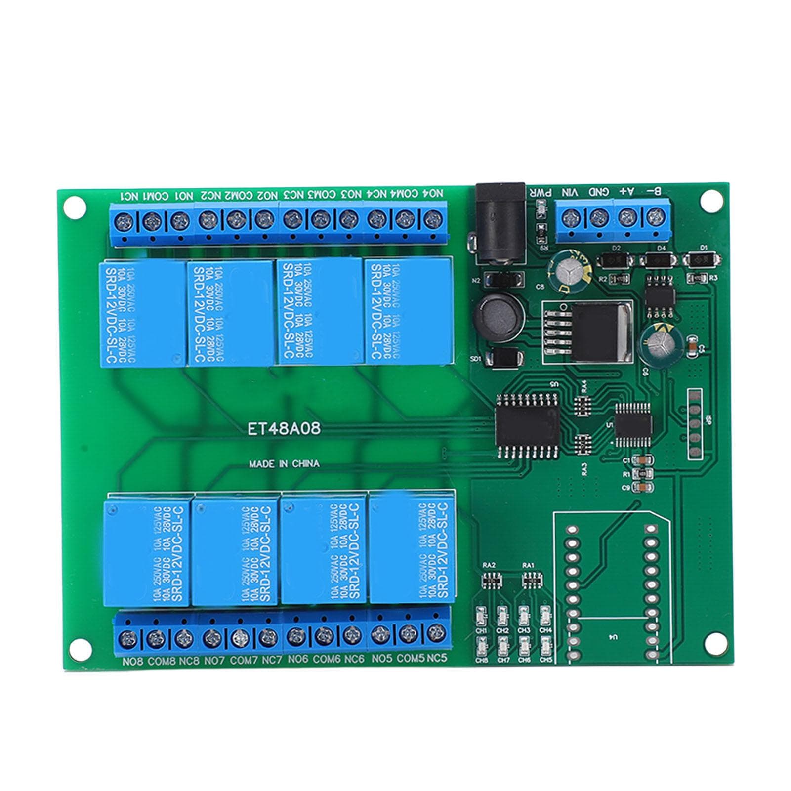 DC12V 8 Channel Relay Module Multifunctional Low Level Circuit Protection Relay Board