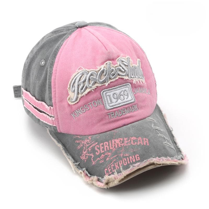 Unisex Washed Denim Baseball Cap High Quality Sports Hats Summer Hat Cap For Men Women 1969 Letter Streetwear Cap