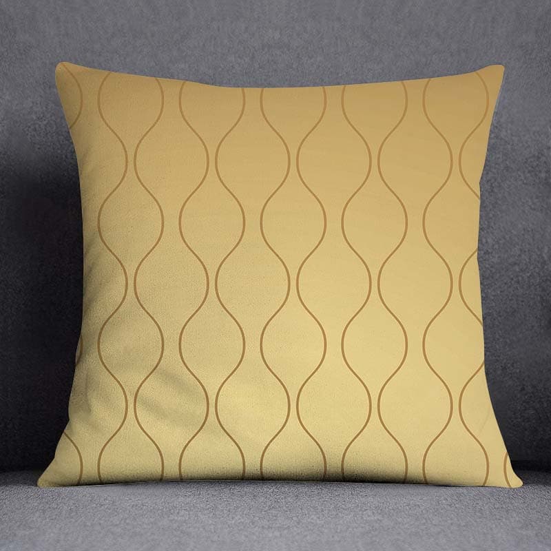 Geometric Leaves Flowers and Plants Series Pattern Home Decoration Pillowcase Square Pillowcase Home Office Decoration Cushion Cover 45-45cm