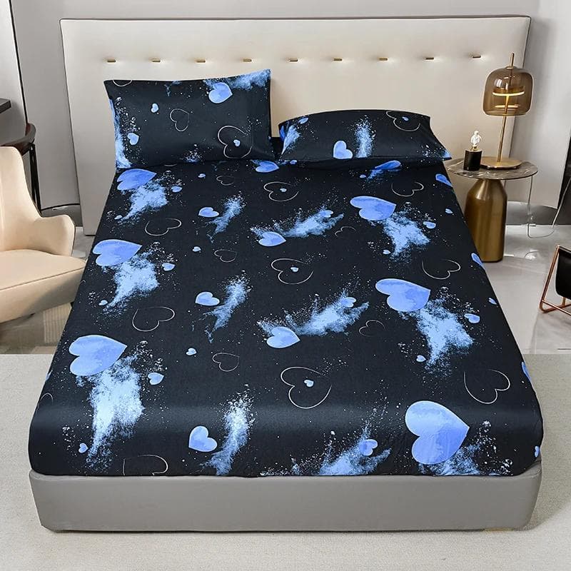 Wild Leopard Print Microfiber Bed Fitted Sheet - Comfort, Hypoallergenic, Twin/Full/Queen/King Size, Add A Bold Statement 80x200cm(31x79 in)