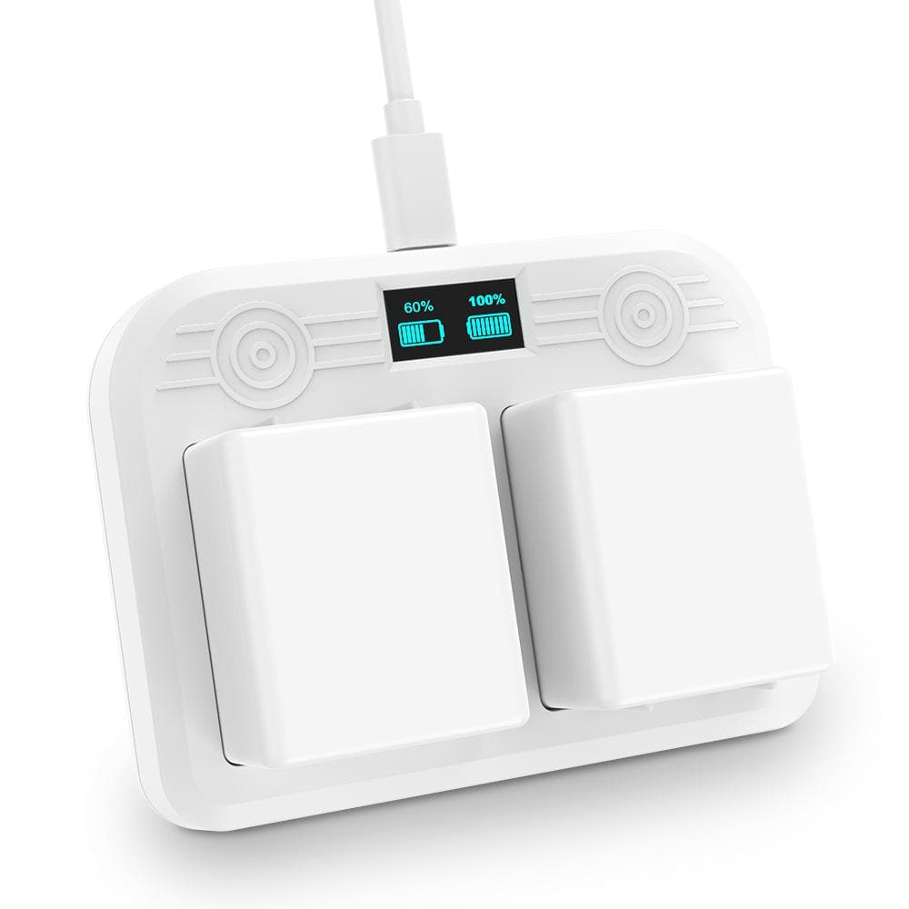 Battery Charger Station Compatible with Arlo Ultra 4k Arlo Pro 3 Camera Dual Charging Station LED white