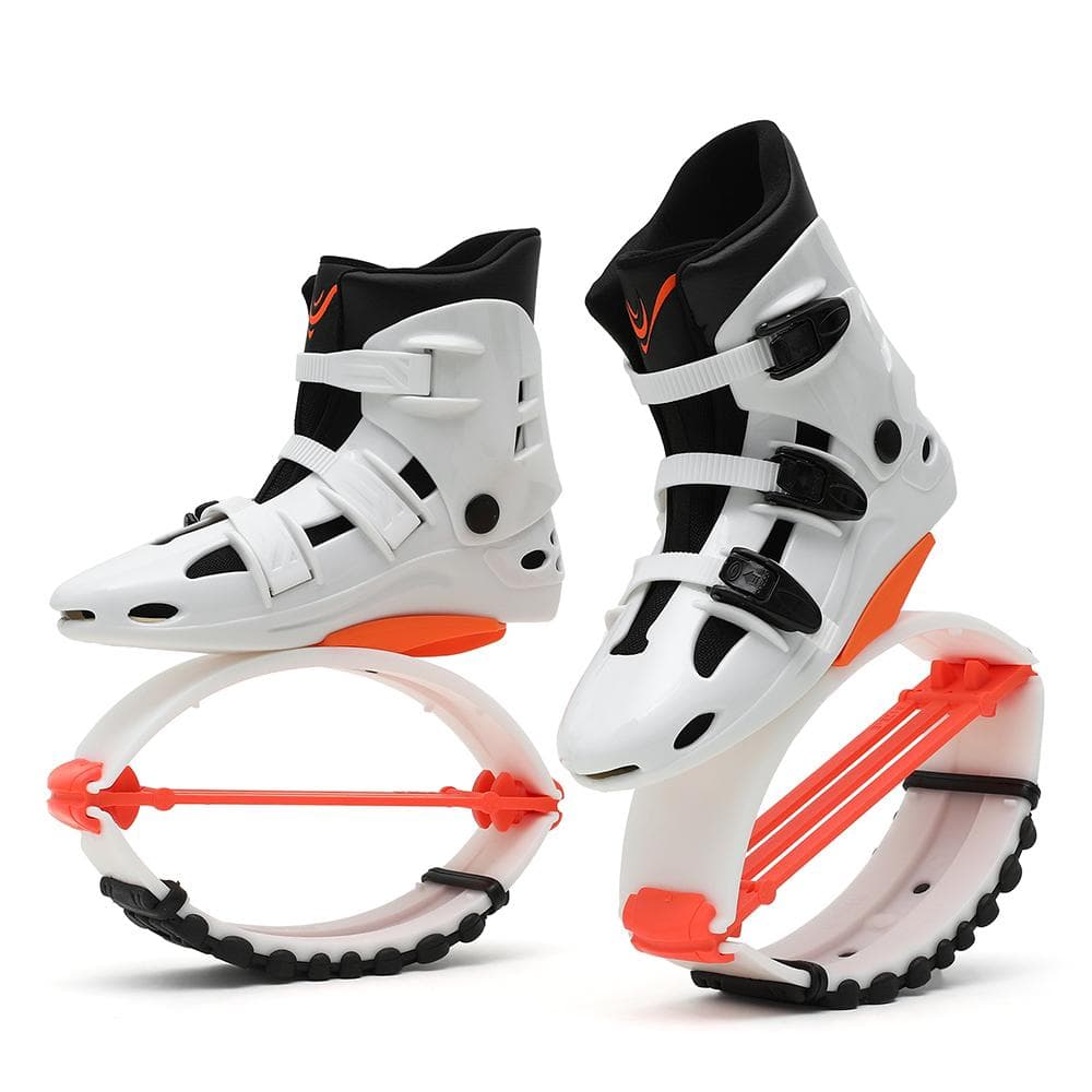 Kangaroo Jumping Shoes Fitness Sports Unisex Bounce Anti Gravity Boots Home Gym Body Building XXL 42-44 orange/white