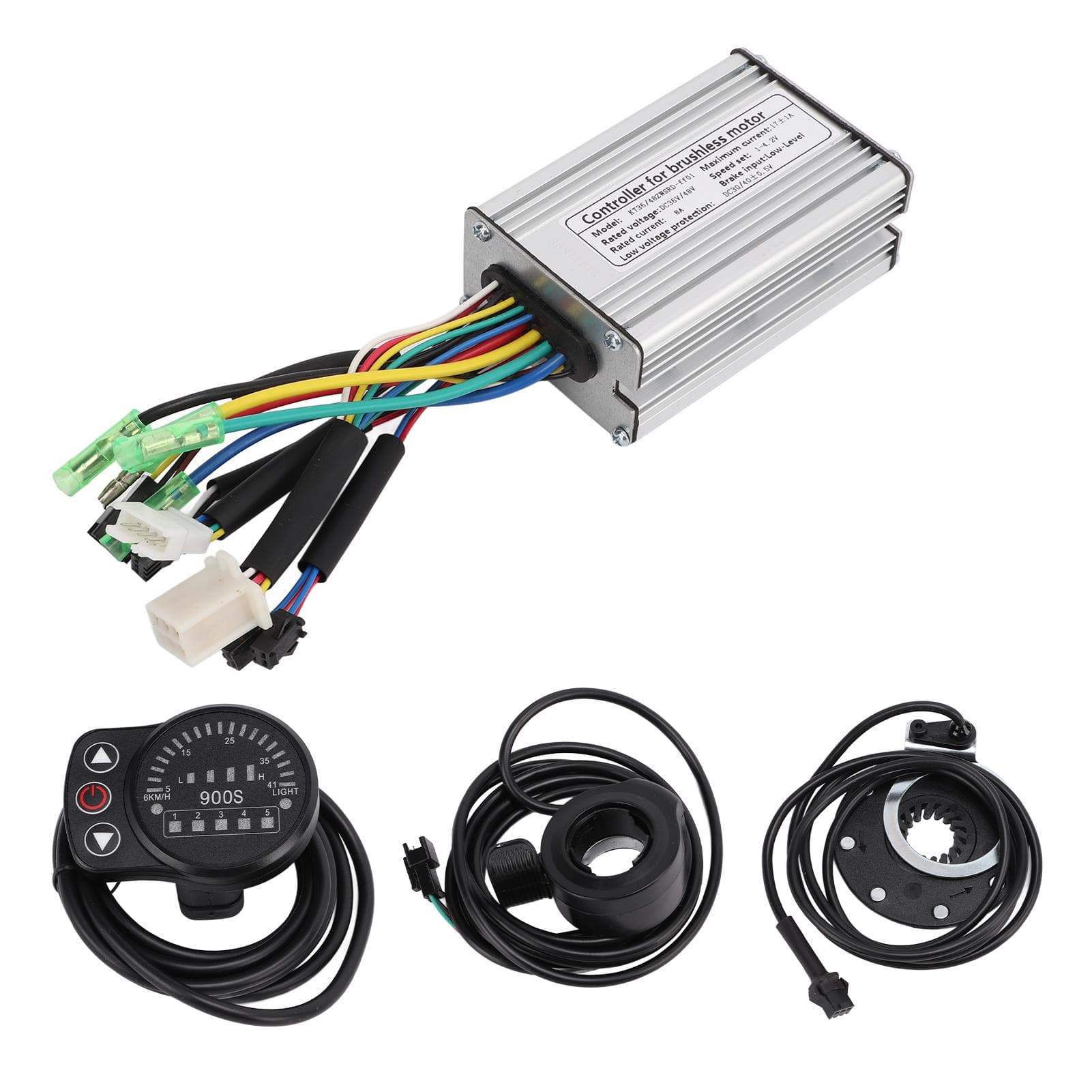For KT Controller Kit 36V 48V 350W LED900S Display Panel 17A Controller Power Pedal Assist Sensor