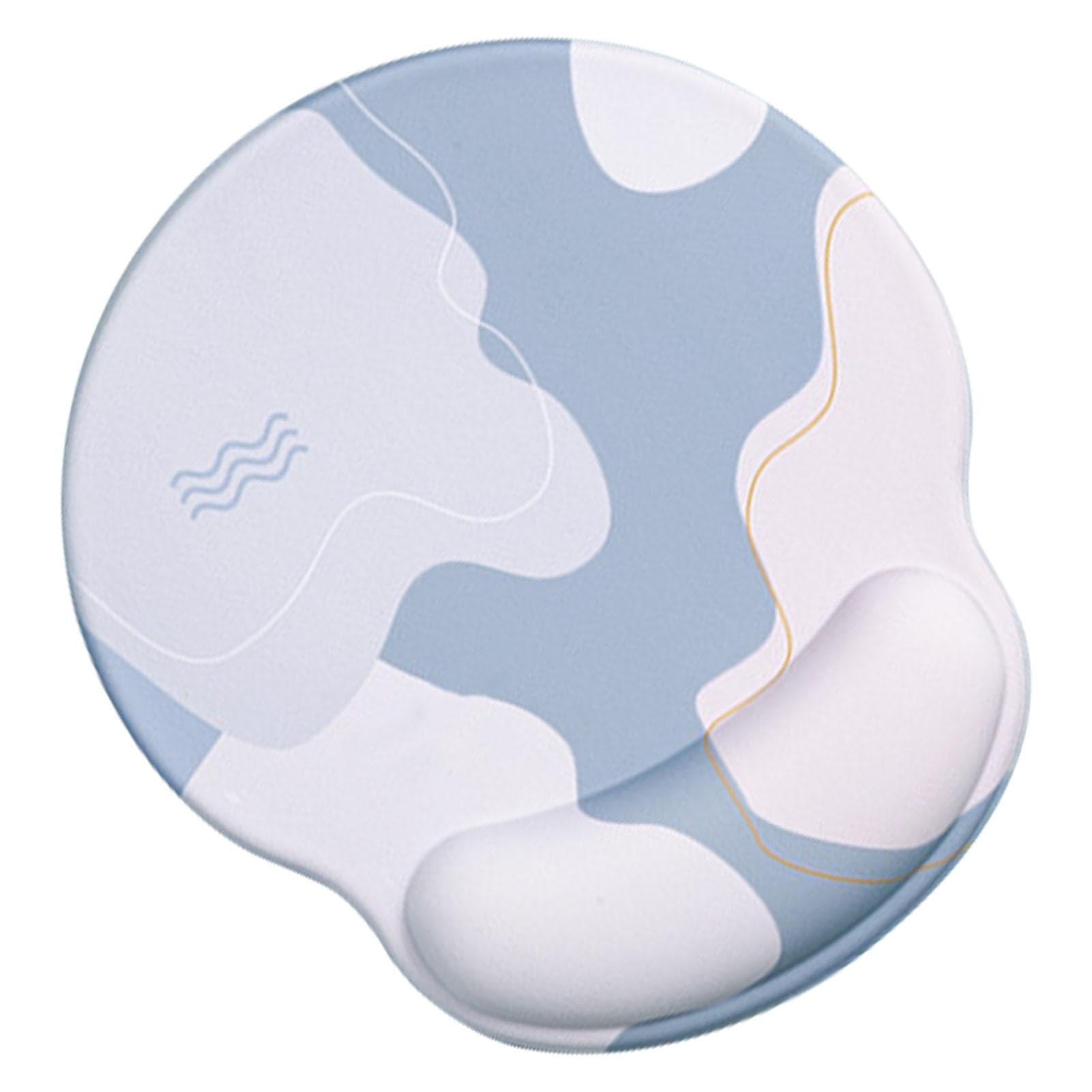 Keyboard Mouse Pad Set Ergonomic Silicone Mouse Pad with Memory Foam Keyboard Wrist Rest Support