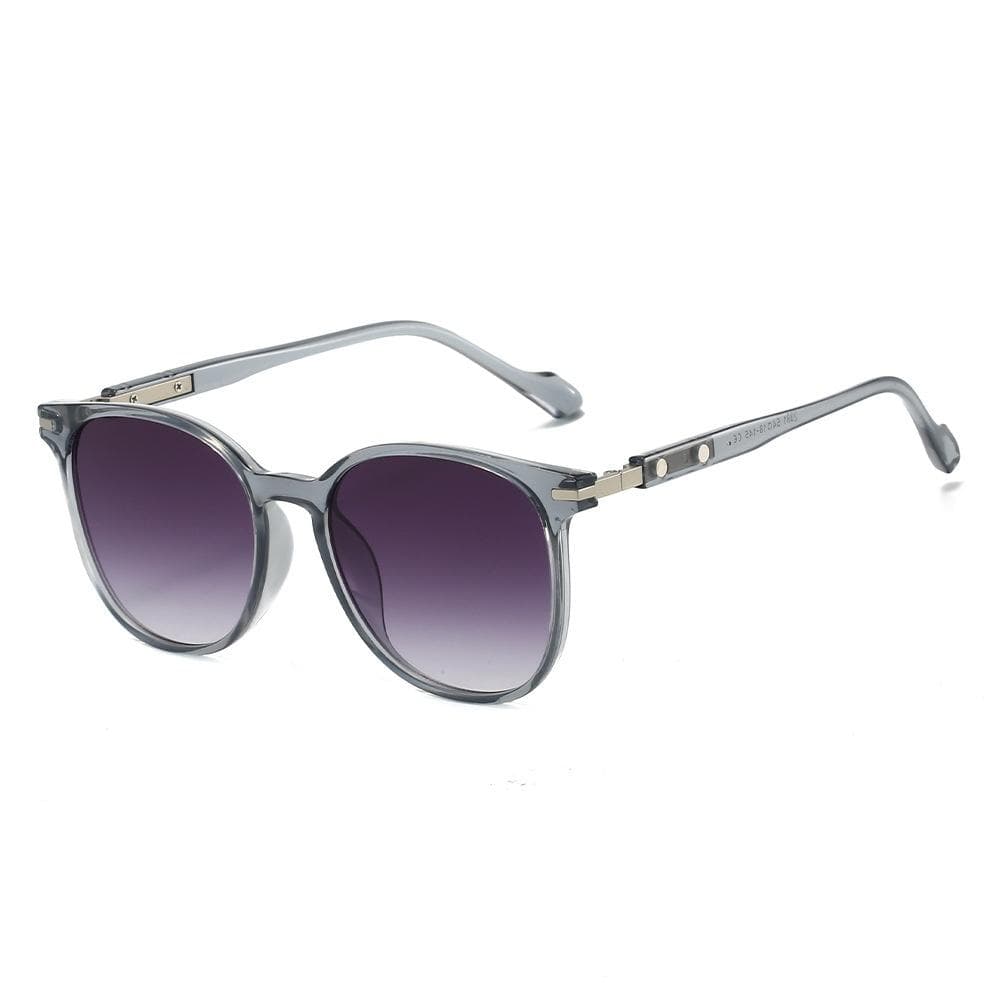 New Luxury Leopard Gradient Round Women Sunglasses Fashion Rice Nail Design Trend Casual UV400 Protection as picture