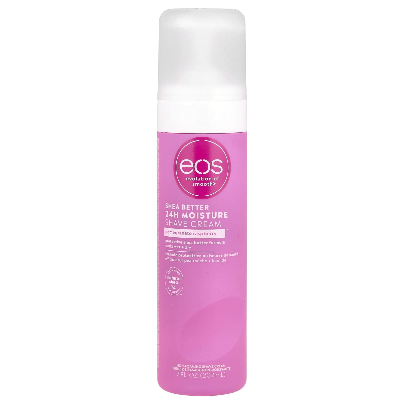 EOS, Shea Butter Shaving Cream, Pomegranate Raspberry Flavor, 7 fl oz (207 ml)