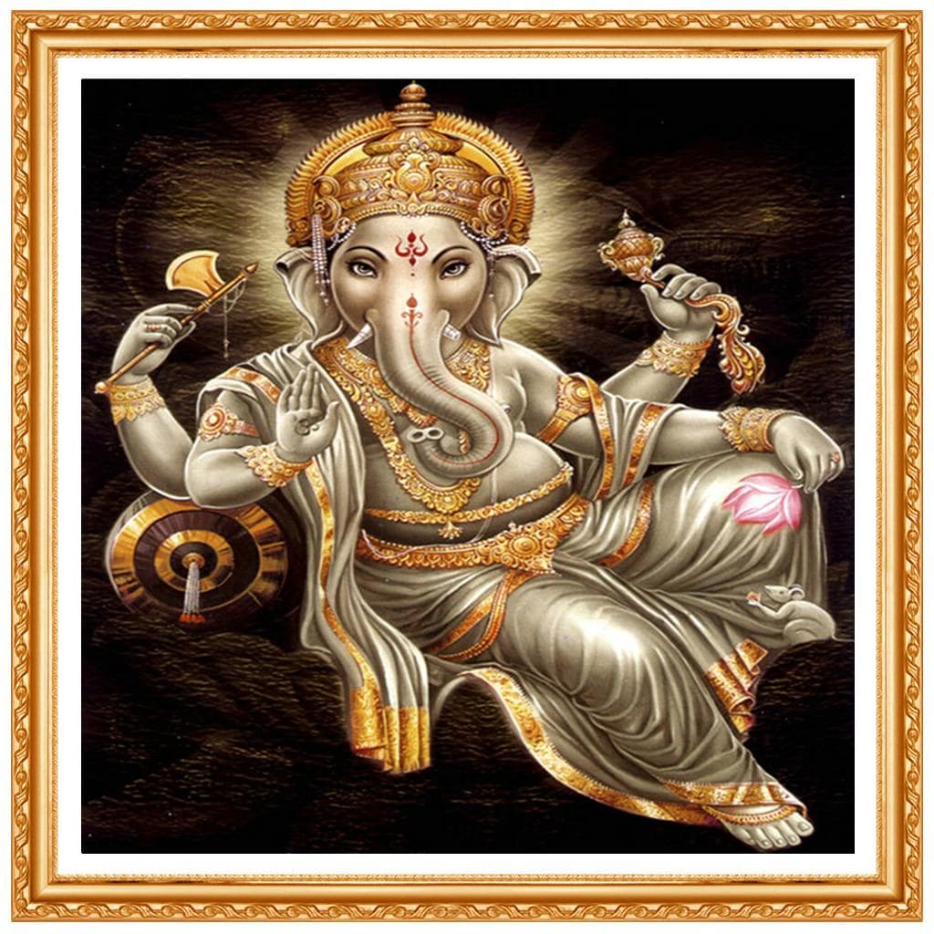 5D Diamond Embroidery Buddha Picture of Rhinestones DIY Resin Diamond Ganesha Pattern 30x30CM
