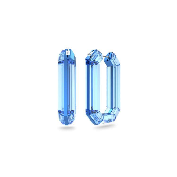 Swarovski Lucent Large Circle Crystal Earrings Women earrings 5633950 Blue,F