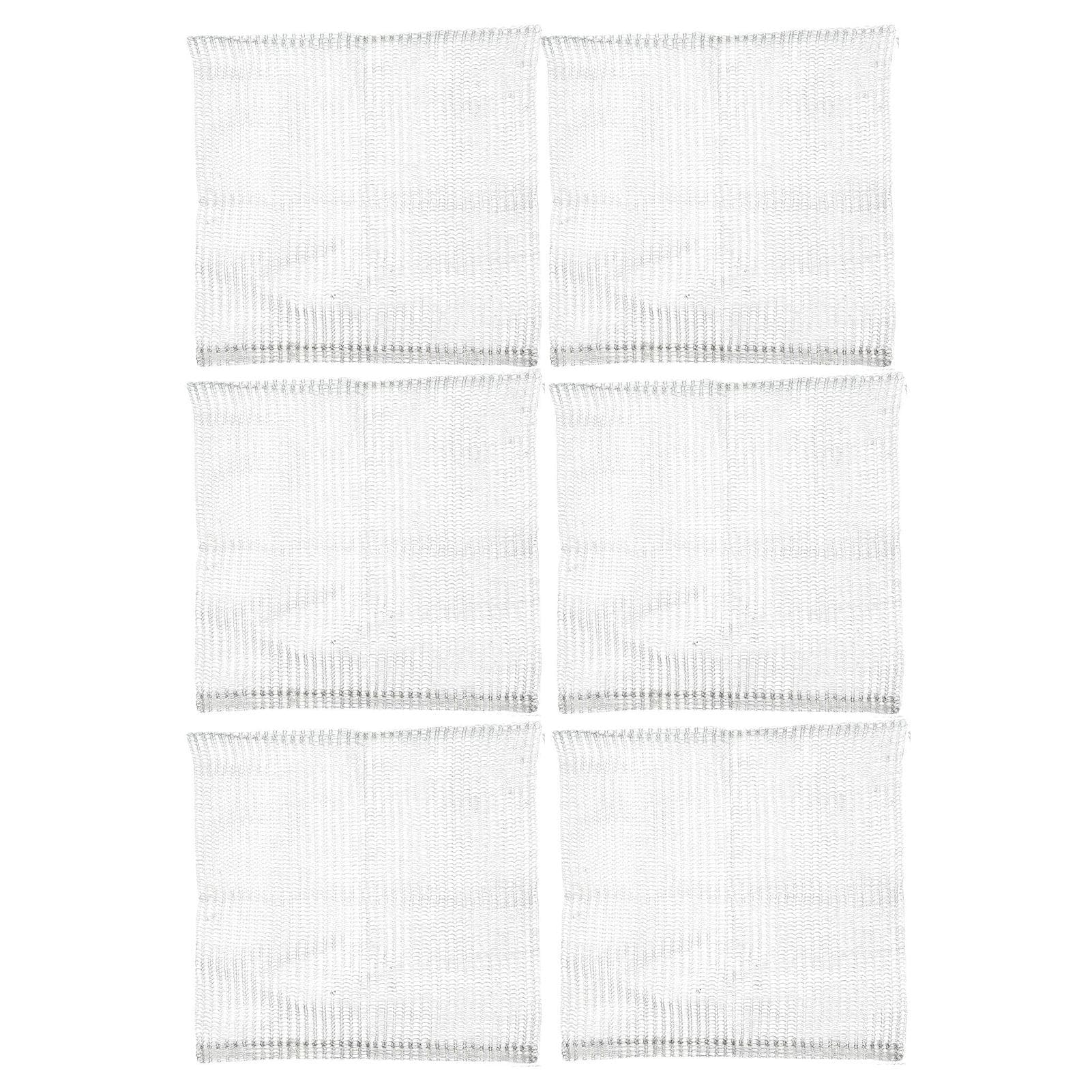 6 PCS Plant Root Guard Basket Stainless Steel Mesh Bag Plant Wire Net Baskets Small Potted Flowers silver