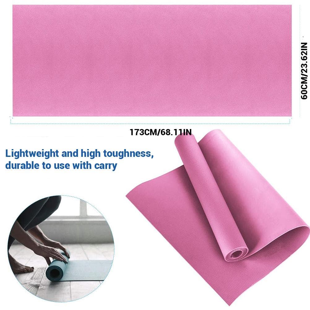 4MM Yoga Mat EVA Non Slip Fitness Slim Yoga Home Gym Exercise Mats Pilates Gym Exercise Pads