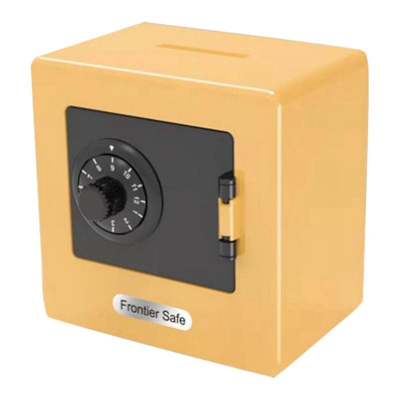 ATM Rotating Password Bank Money Box Cash Coin Saving Boxes Simulation Bank Safe Deposit Toy Children Jewelry yellow