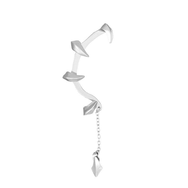 1Pcs Gothic Punk Claw Ear Cuffs Earring For Women Rock Hip Hop Jewelry Vintage Goth Punk Piercing Earrings Ear Jewelry silver