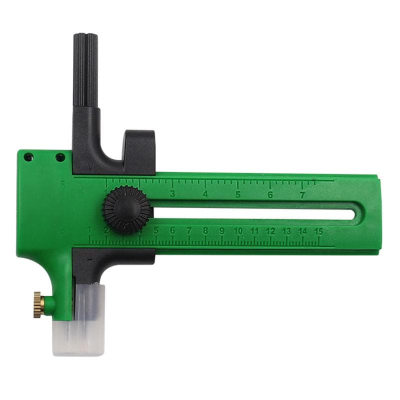1PCS Circle Cutter Adjustable Circular Cutting Tool for Making Fabric Crafts DIY Scrapbook Art Craft Tool Circle Paper Cutter green