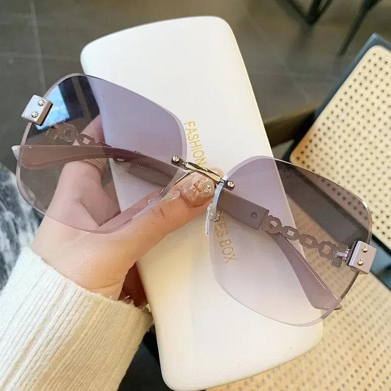 New Square Sunglasses Women Designer Colorful Sun Glasses Female Rimless Round Outdoor Eyewear Cool Brand Other