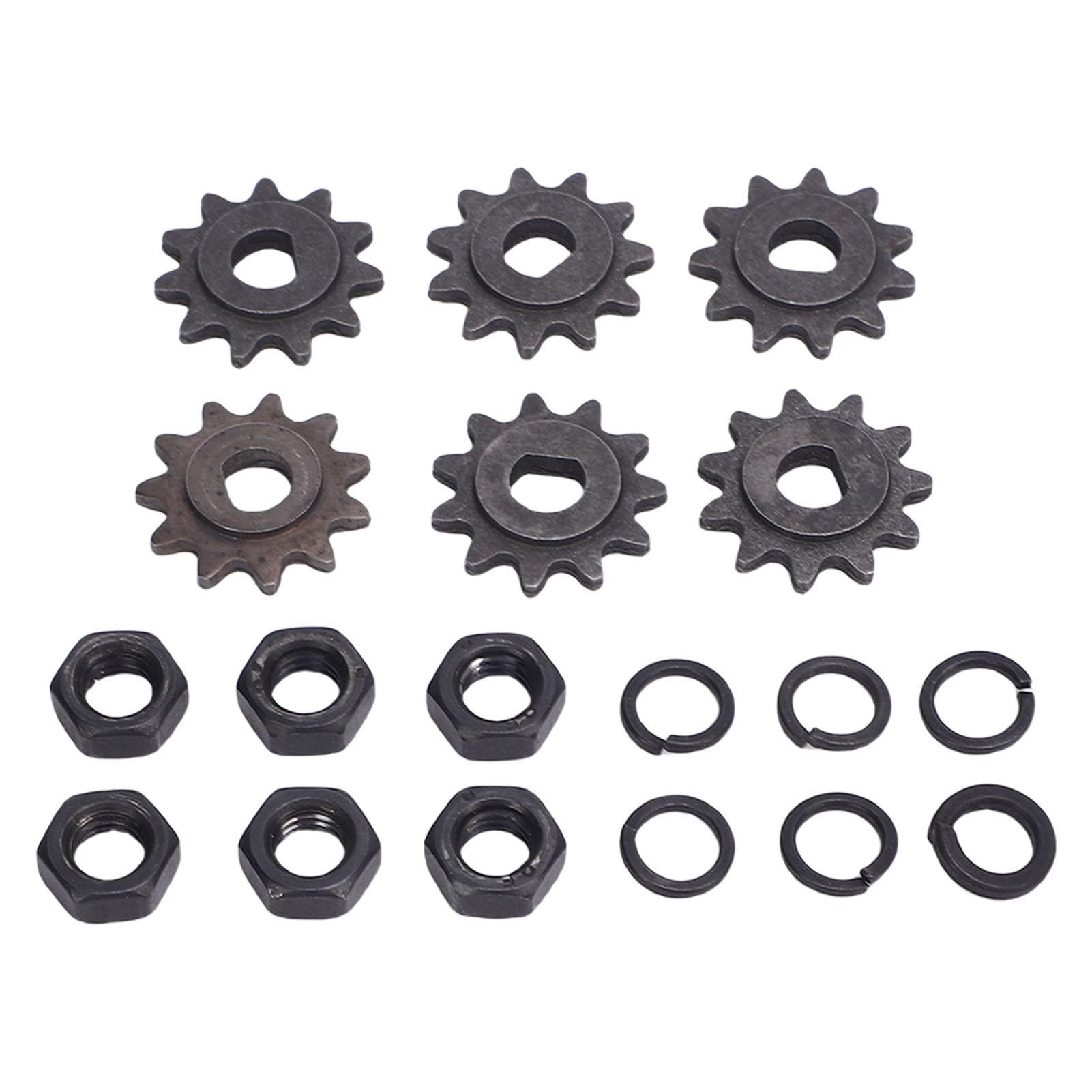 25H Chain Motor Sprocket 10mm Inner Diameter High Strength Metal Motor Sprocket with D Hole Nut and