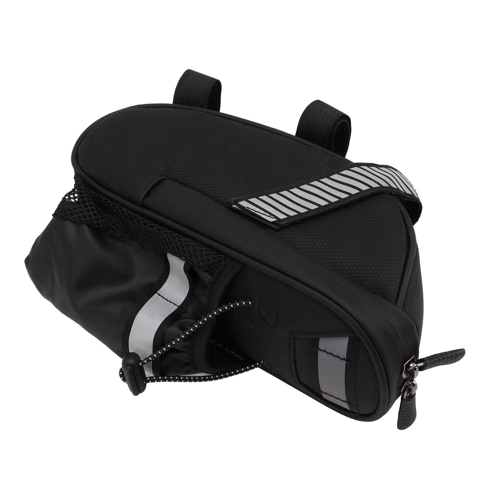 Bike Saddle Bag Waterproof Large Space Polyester PU Bike Under Saddle Pouch with Water Bottle