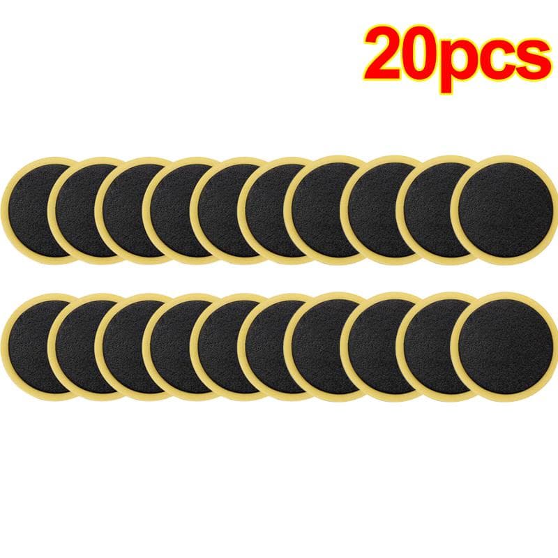 Bicycle Tire Repair Patch Glue-Free Adhesive Quick Repairing Tyre Protection Patch for Mountain Road Bike Inner Tyre Repair Pads 20 pcs