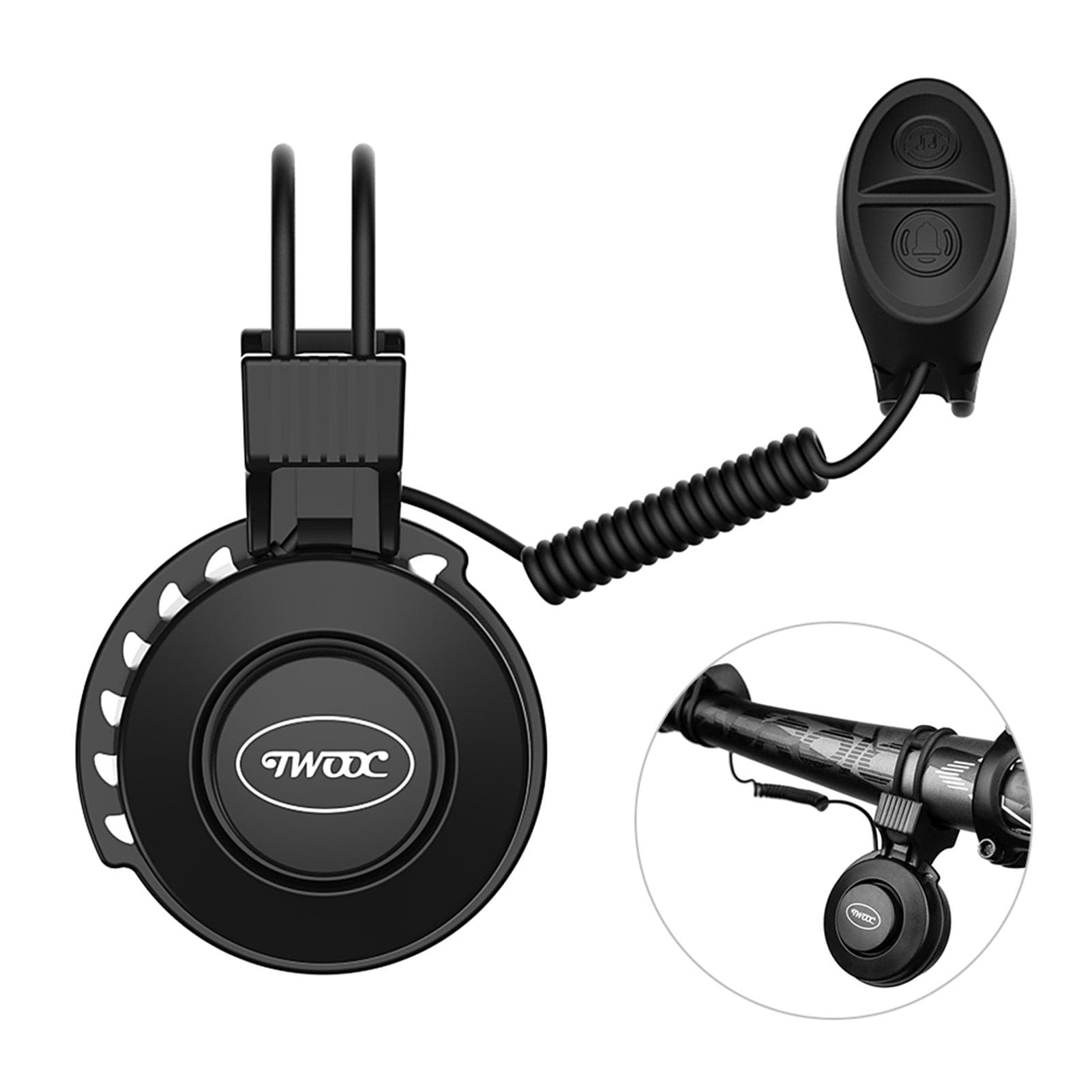Rechargeable Cycling Handlebar Electric Bike Ring Adjustable Volume Mini Alarm Bell Electronic