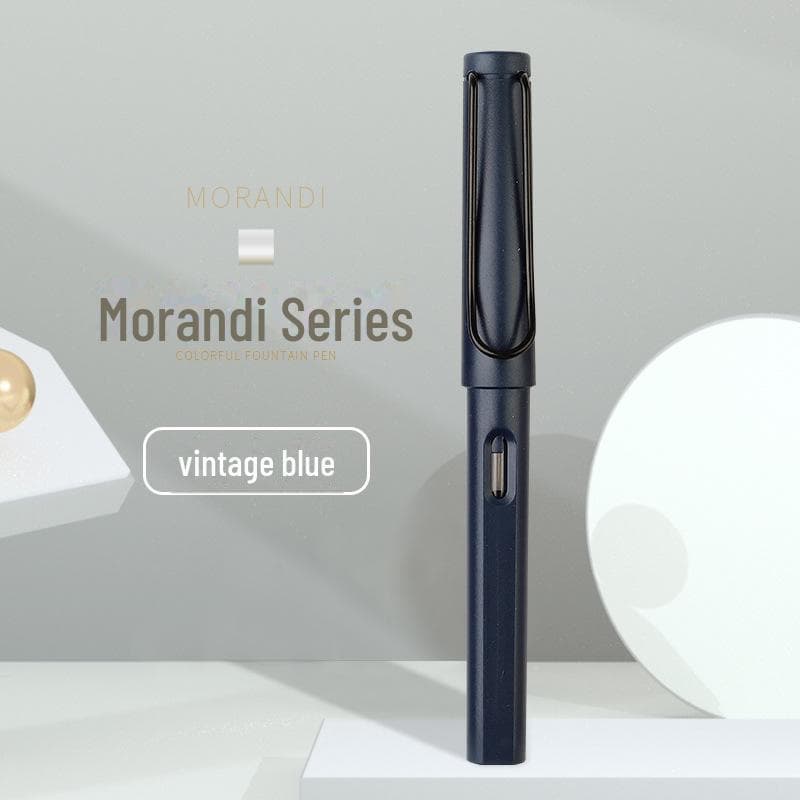 Colorful Student Fountain Pen with Replaceable Ink Capsule for Calligraphy and Correct Writing Posture 0.38mm Pen Only