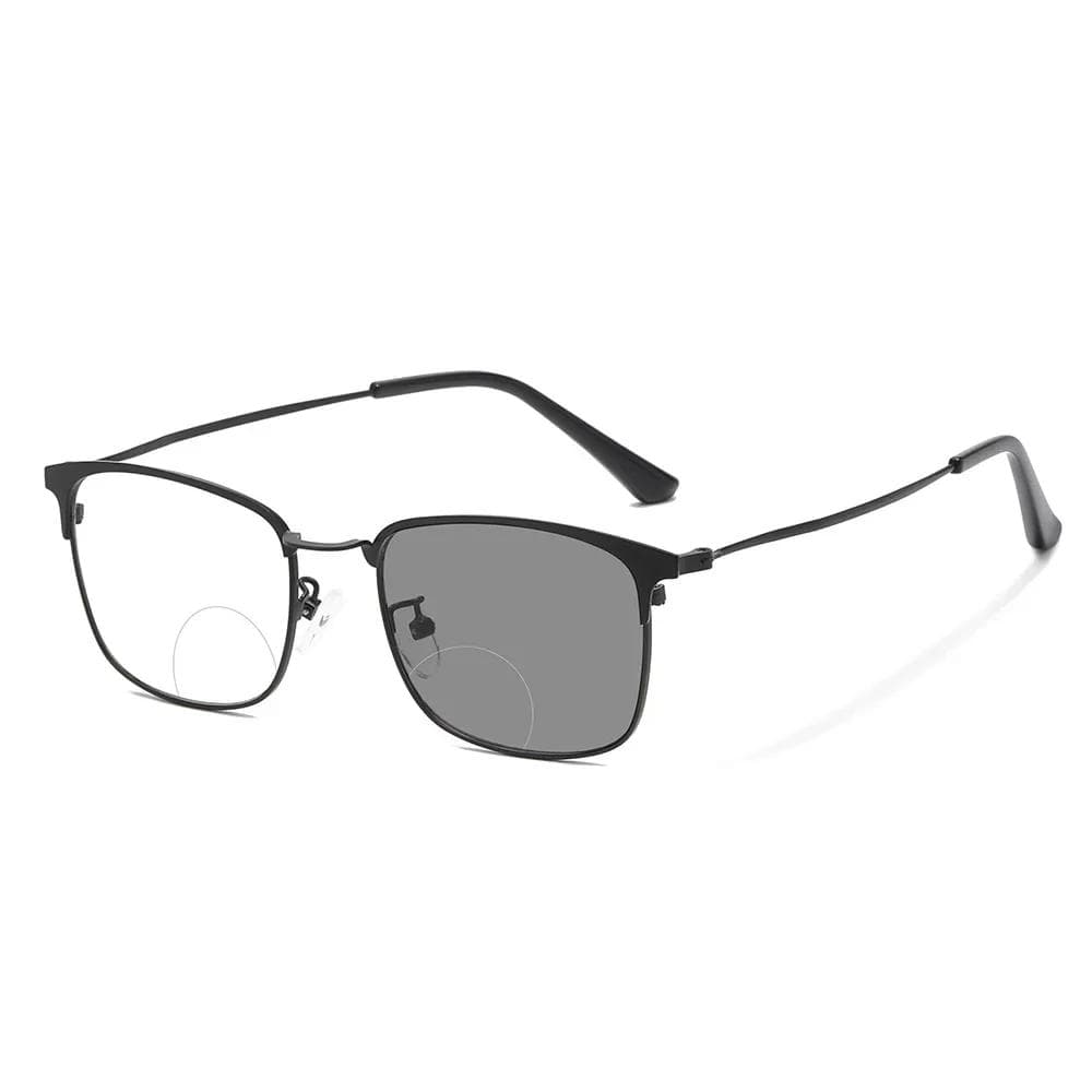 Business Men's Photochromic Bifocal Reading Glasses Blue Light Blocking Eye Protection Color Changing Presbyopia Eyewear 4
