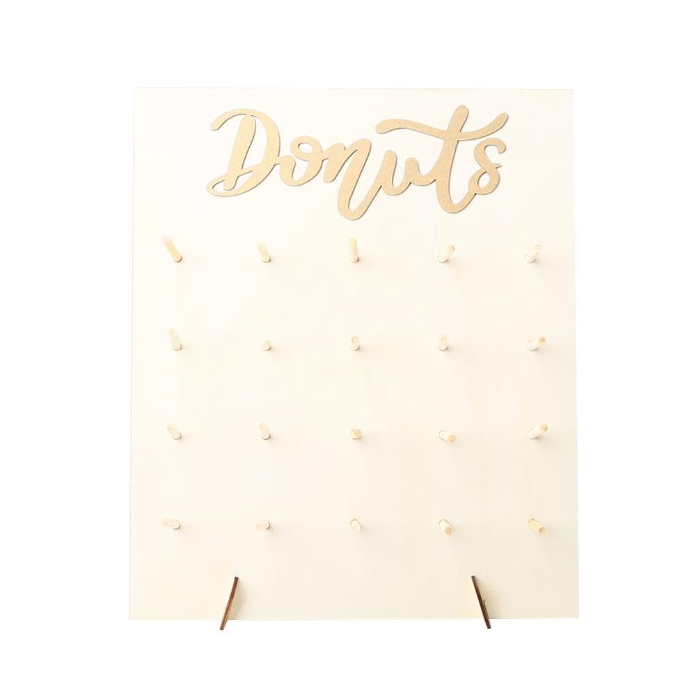 Wooden Donut Wall Bracket Donut Holder Wedding Party Decoration Birthday 2#