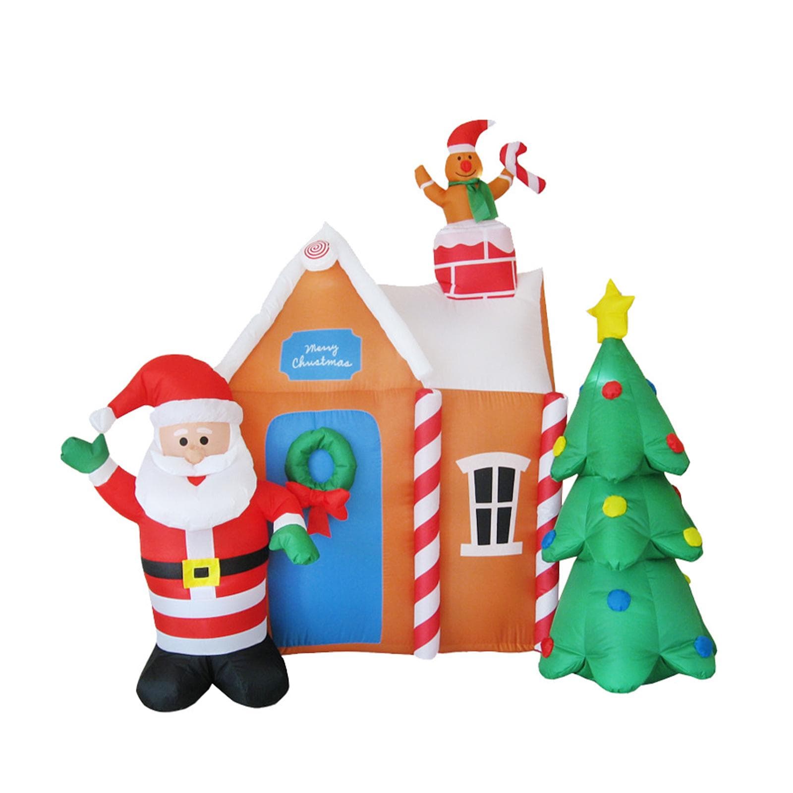 Inflatable Santa Claus Christmas Tree Lighting and Gas Model Christmas Decoration