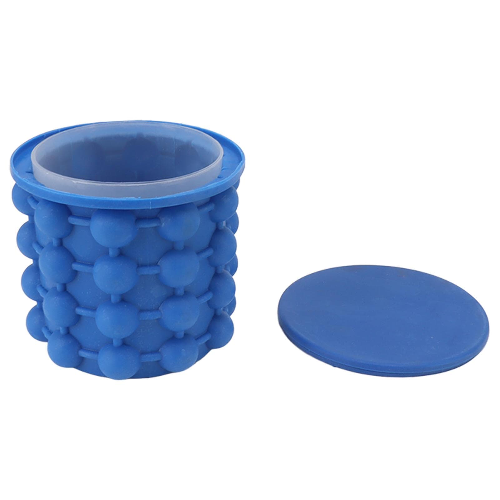 Large Silicone Ice Cube Mold Bucket with Lid Safe Silicone Ice Cube Maker Bucket for Restaurant