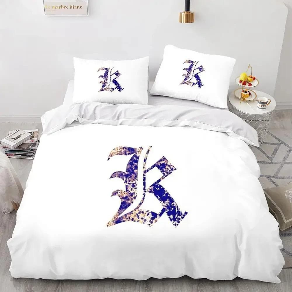 Death Note Bedding Set Single Twin Full Queen King Size Bed Set Adult Kids Bedroom Duvet cover Sets 3D Print Anime Death Note AU Queen 210x210cm