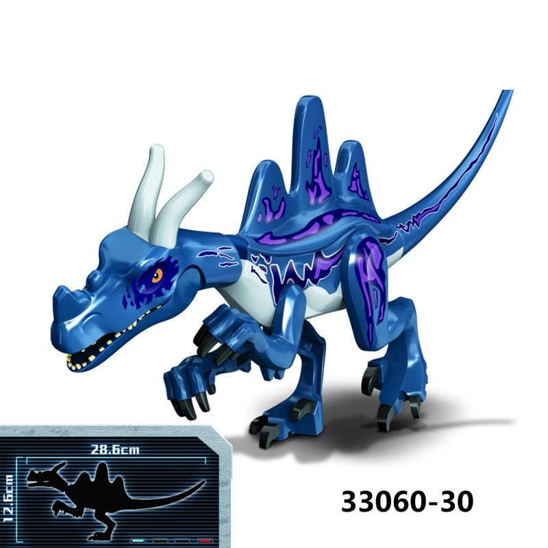 28CM Huge Raptor Carnotaurus Building Blocks Dinosaur Bricks Tyrannosaurus T-Rex Assemble Kids Toys Kids Gift Christmas Gifts 11