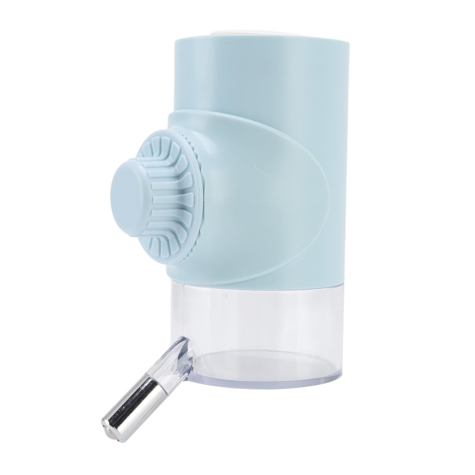 Pet Drinking Fountains Automatic Portable Pet Hanging Kettle for Cats Dogs Blue 500ML