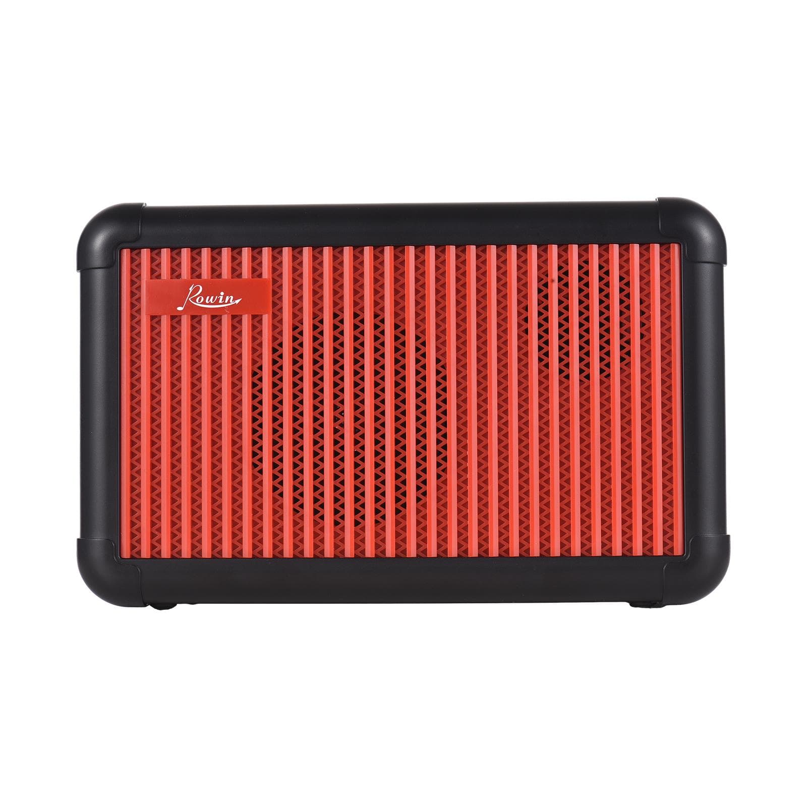Rowin Electric Guitar Amp 15W Wireless BT Speaker Acoustic Guitar Amp with Tuning Function 8 US Plug red