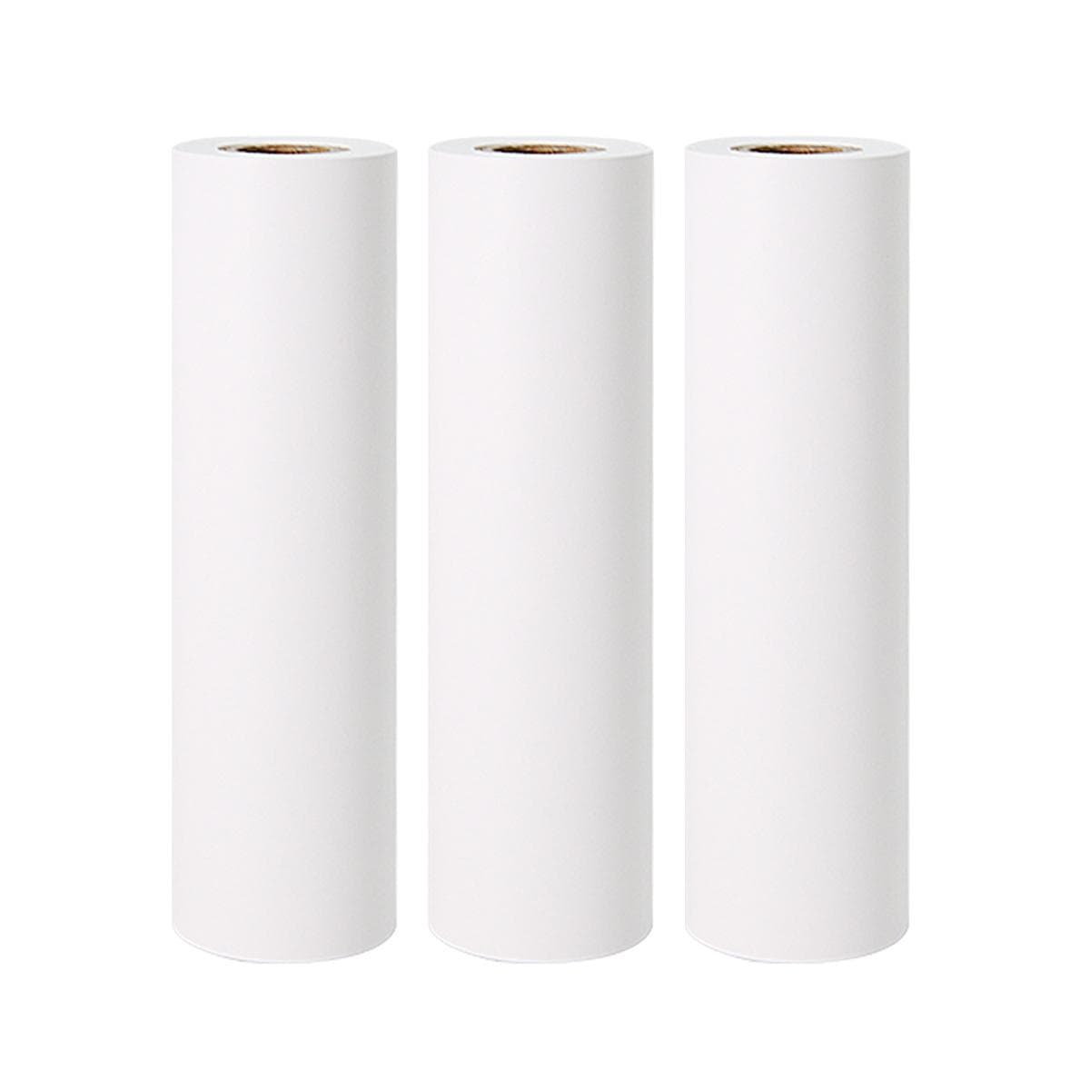 Poooli 110 * 30mm White Thermal Paper Roll Printable Sticker Paper BPAFree Non-adhesive