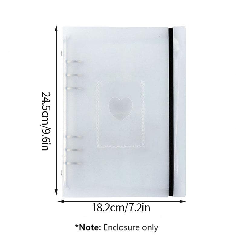 A5 Photo Card Binder DIY Photo Card Collection This Idol Polaroid Album Scrapbook Polaroid Album Binder white shell
