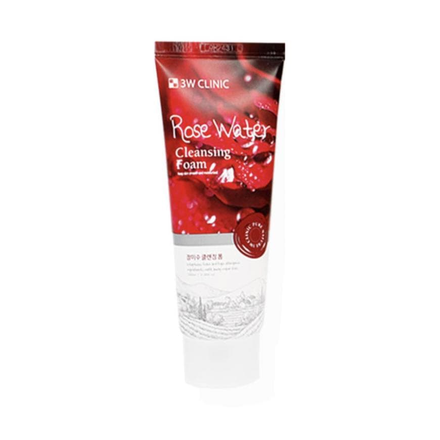 3W CLINIC Rose Water Cleansing Foam 100ml (3 Options) # 100ml x 1pcs